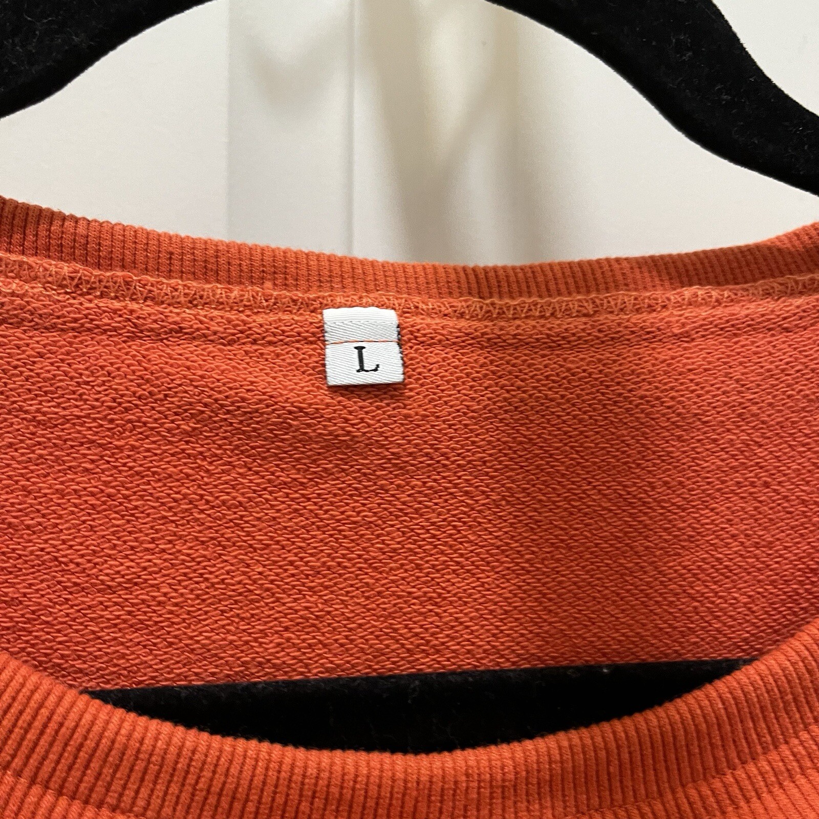 Womens Patchwork Mixed Print Orange Fall Pullover… - image 6