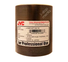 100-pk JVC TaiyoYuden Silver Thermal Hub Printable DVD-R 16x (SPT-SK16; JAPAN)