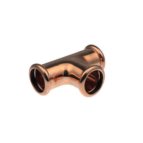 Pegler Xpress 54mm equal tee press fit copper water S24 38467