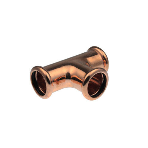 Pegler Xpress 54mm equal tee press fit copper water S24 38467