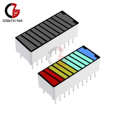 10Pcs 10 Segment 4 Color LED Digital Tube Battery Indicator Bar Light Display