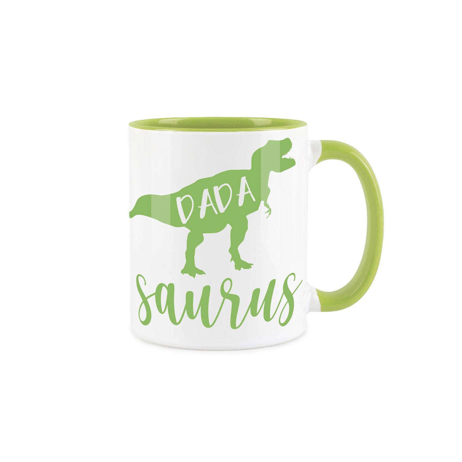 Dinosaur Father's Day Mug - Green Ceramic Tea Coffee Novelty Gift
