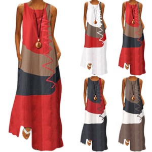 sleeveless kaftan dress