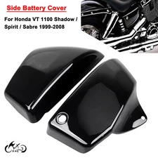 Motorcycle Battery Side Cover For Honda Shadow Aero Sabre 1100 VT1100C2 C3 Black