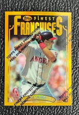 🔥TIM SALMON 1996 TOPPS FINEST FRANCHISES RARE GOLD REFRACTOR W/PROTECTOR!🔥