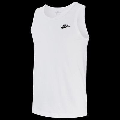 ★ Nike★ Sportswear Tank M Black White BQ1261010 BQ1261-01 Nike Sportswear Mens Tank Top Size (M) Medium Sleeveless Tee