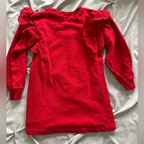 H&M Bundle of 2 Black & Red Ruffle Tunic Sweatshirt Girls Size 10 - Picture 7 of 7