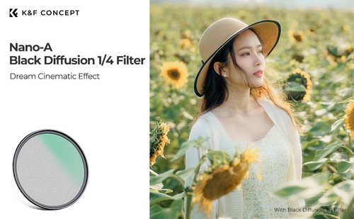 K&F Concept NANO-A Black Mist Diffusion Lens Filter 1/4 1/8 Green film Filter - Picture 8 of 11