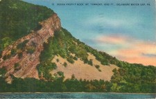 Indian Profile Mt Tammany Delaware Water Gap Pennsylvania PA Postcard