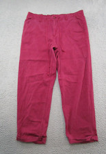 Liverpool Women's Elastic Waist Maroon Drawstring Lyocell Blend Pants Size 16/33