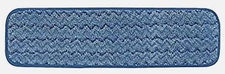 Rubbermaid Hygen Microfiber 18" Damp Room Mop Pads Q410 Blue Color (1 Count)