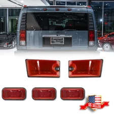 5X Red Lens Rear Top Roof Cab Marker Light Housing For Hummer H2 / SUT 2003-2009