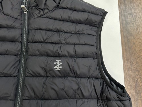 Izod Perform Mens M Black Quilted Puffer Vest Breathable Performance Golf - Picture 2 of 11