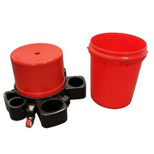 Car Wash Cleaning Dolly Bucket with Rolling Stool Seat caddy garage bike boat