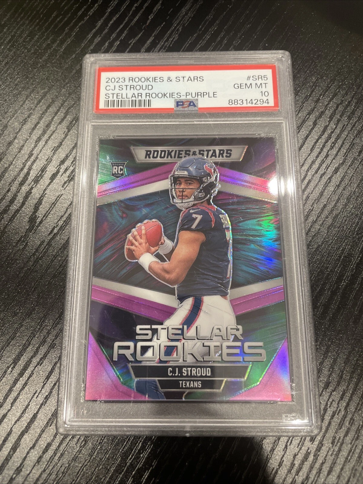 CJ Stroud Panini Rookies & Stars Stellar Rookies #SR5 Purple