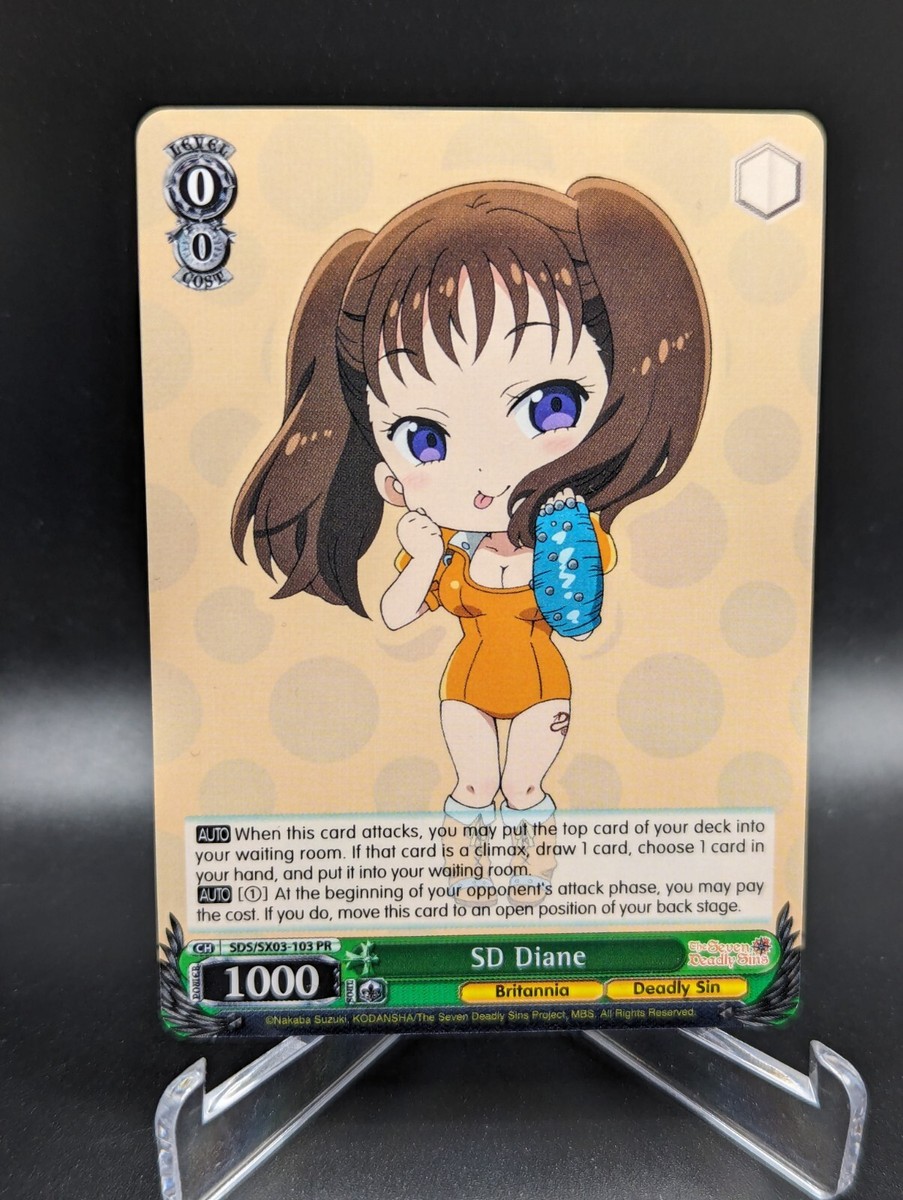 Weiss Schwarz SD Diane SDS/SX03-103 PR Promo The Seven Deadly Sins
