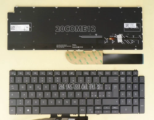 New For DELL Latitude 3510 Keyboard Backlit Italian Tastiera IT no frame