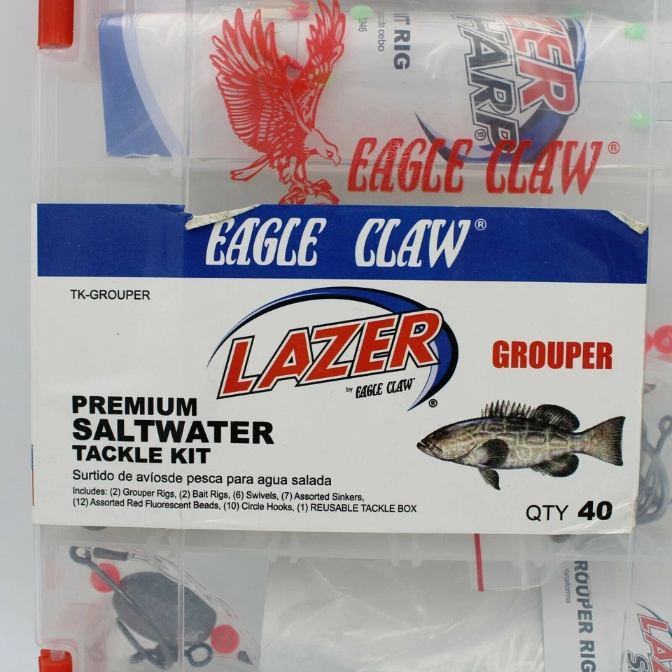 Набор рыболовных снастей Eagle Claw Premium для прибрежной морской рыбалки KBCHINSW 26 штук - Изображение 2 из 4
