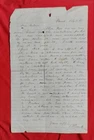 1863 Civil War Letter from Forest Plantation Natchez, MS C.S.Daniel Mortican