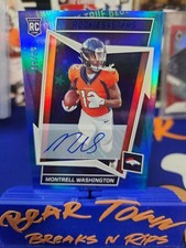 2022 Rookies & Stars Montrell Washington Auto /99 True Blue