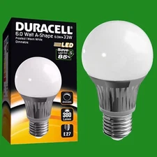 6x 6W LED GLS Dimmable E27 Light Bulb 3000K ES Lamp Globe