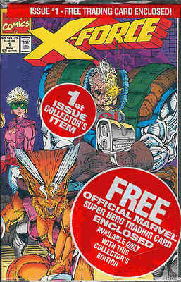 X-Force # 1 (Deadpool card) (Rob Liefeld) (USA, 1991)