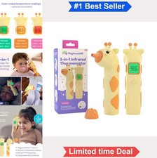 Digital Infrared Baby Thermometer No Touch Forehead Ear Bottle Fever Indicator
