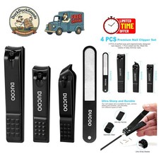 Stainless Steel Nail Clipping Set: 4 Ultra Sharp Tools for Perfect Nails