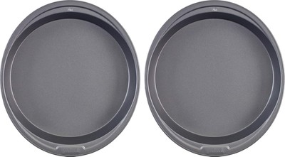 Good Cook 9 in Round Cake Pan, 2pk, Gray 9 in, (2 Pack) 