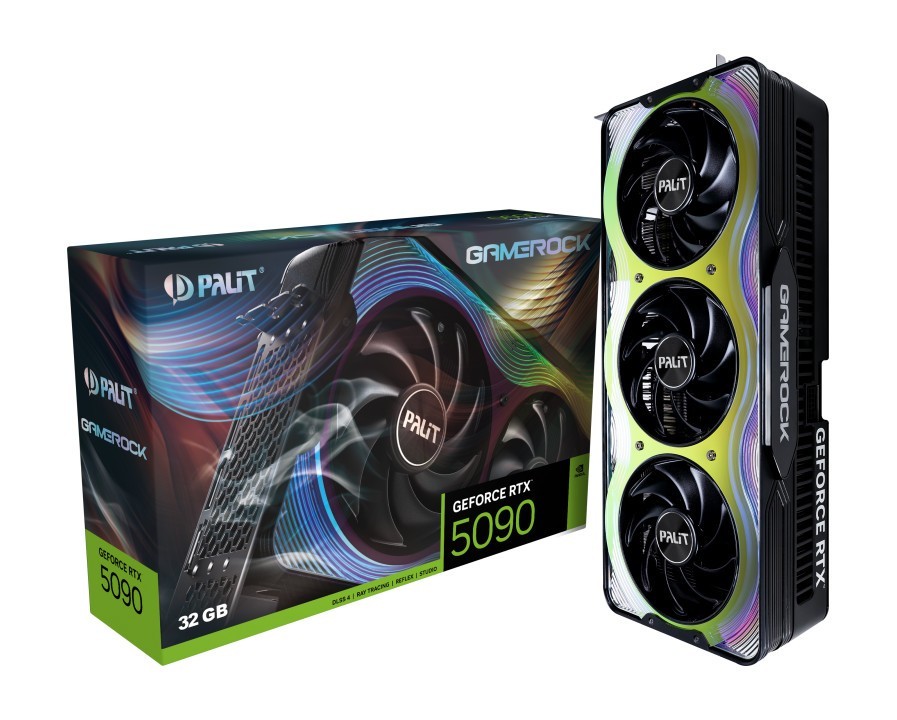 Palit GeForce RTX 5090 32 GB GameRock GDDR7 FULL 4K GAMING Graphics Card NVIDIA