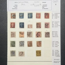 Great Britain Vintage Stamp Collection - Starting at 4% - CV $1,600 - Lot #10685