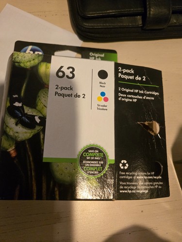 HP 63 Tri Color Ink Cartridge New open box - Zdjęcie 3 z 3