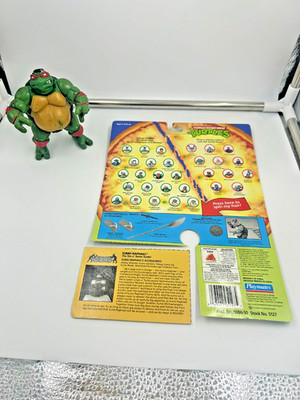 Sumo Raphael TMNT 1995 Rare Vintage Teenage Mutant Ninja Turtles with card back