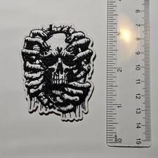 SUPER TRIP P169 HANDS GRABBING HEAD DARKNESS SKULL HORROR DRIP SCARY DARK PATCH