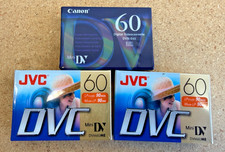 Lot of 3 Mini DV 60 Digital Videocassette JVC  Canon