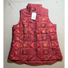 Ariat Women's XL Aztec Conceal & Carry Puffer Vest Sleeveless Quilted Outdoor.
