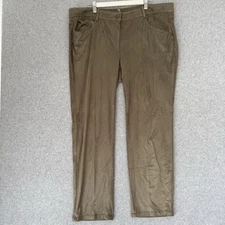 Basler Women’s Pants Plus Size Read Stretch Suede Feel Mid Rise Straight Leg 