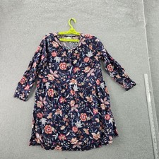 Old Navy Women Dress L Floral Mini Swing Crew Neck