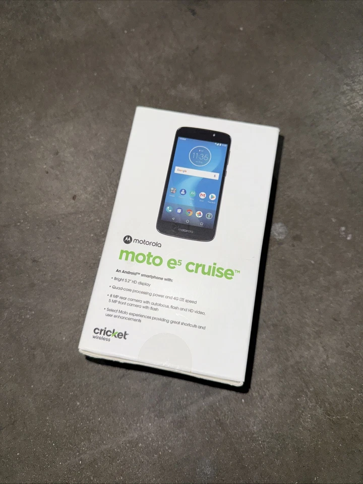 Motorola Moto E5 Cruise - 16 GB - Blue For Cricket Brand New Sealed - Image 2 of 2
