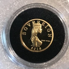 The Super Ultra Rare Free Will Sovereign Bullion 1/10 oz .9999 Gold 53 Minted!