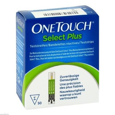 2x ONE TOUCH Select Plus Blutzucker Teststreifen 50 ST