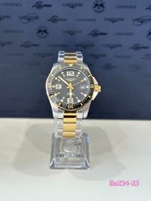 Longines HydroConquest 41mm Quartz SS Black Dial Mens Watch L3.740.3.56.7 3