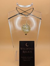 OOAK 1995 Canada Victory Coin Pendant Wire Wrapped Gothic Steampunk Art