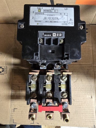 Square D 8536SFO1S Size 4 Motor Starter 120VAC Coil 460/575 100HP