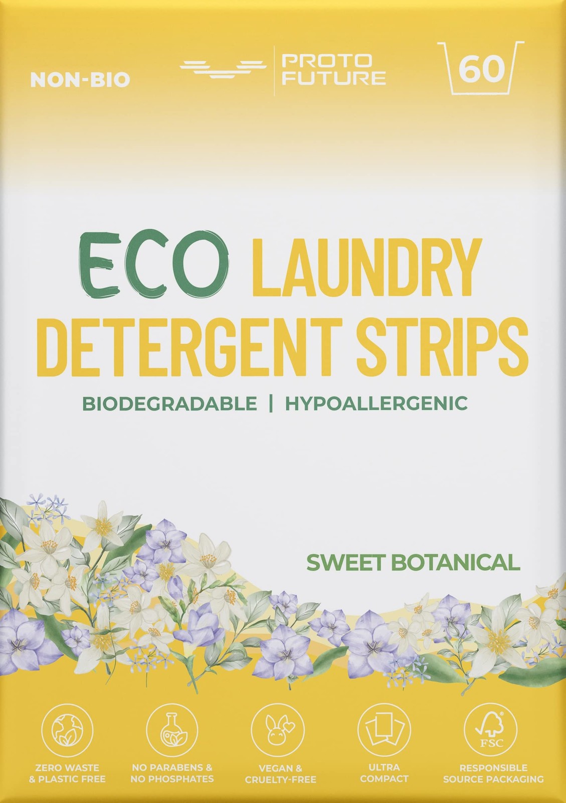 Feuilles Lessive Écologique 60 Charges | Ultra-Concentré Biodégradable