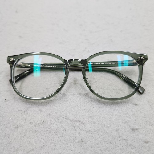 Warby Parker Carlton W 714 Green Rounded Eyeglass Frames ONLY 52-18-145 mm