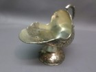 VINTAGE SILVER PLATE SUGAR SCUTTLE BOWL - FLORAL DESIGN — photo 3