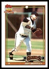 Jeff Brantley 1991 Topps #17 Giants MLB READ FREE SHIPPING AutographDen