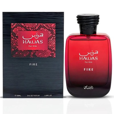Hawas Eau de Parfum for Men   Long Lasting Oriental/Arab Cologne Spray 3.4oz