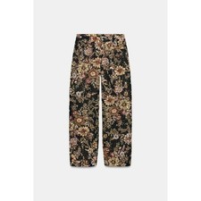 ZARA FLORAL BEADED PANTS ZW COLLECTION 5107/252/800